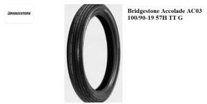 Bridgestone Accolade AC03 100-90-19 57H TT G